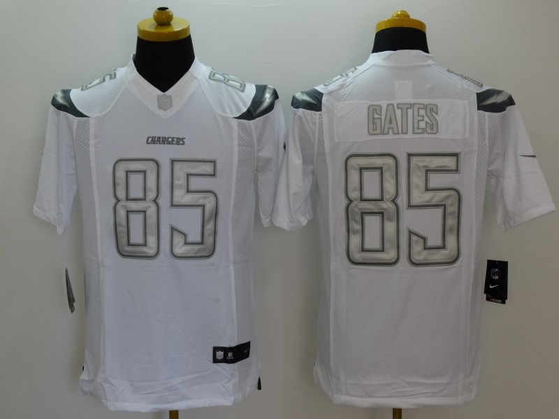 Men's Los Angeles Chargers Antonio Gates #85 White Jersey